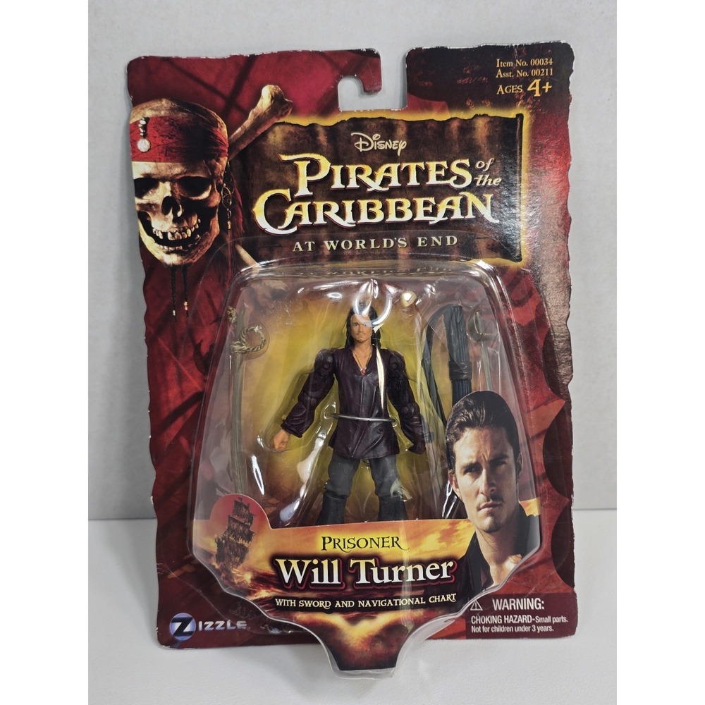 Pirates of the Caribbean At Worlds End Prisoner WILL TURNER Action Figure NIB